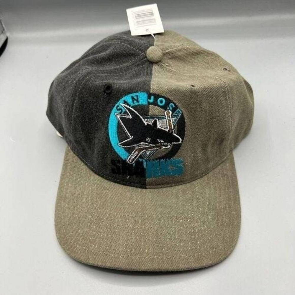 Vintage San Jose Sharks NHL Twins Enterprise Hat Strapback Cap New Men
